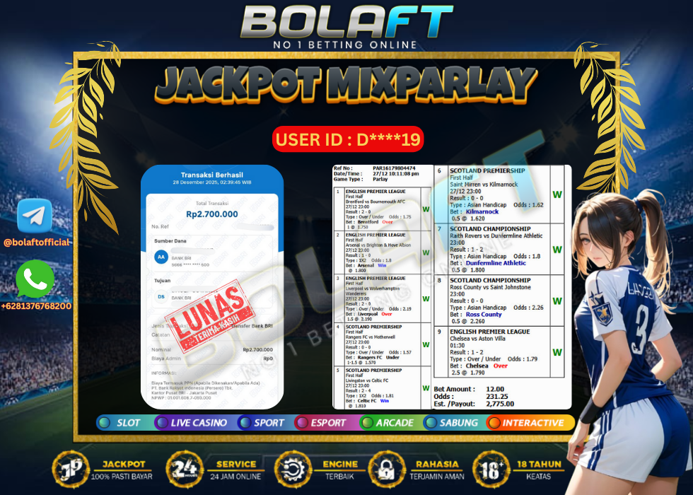 BOLAFT JACKPOT MIXPARLAY