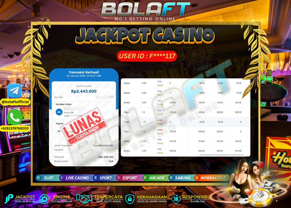 BOLAFT JACKPOT CASINO