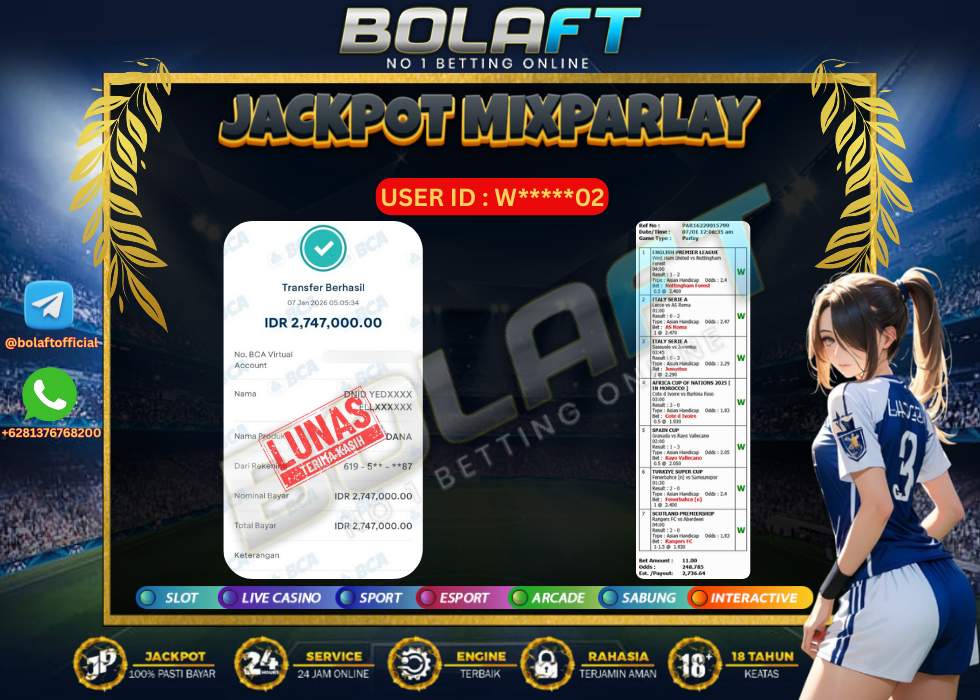 BOLAFT JACKPOT MIXPARLAY