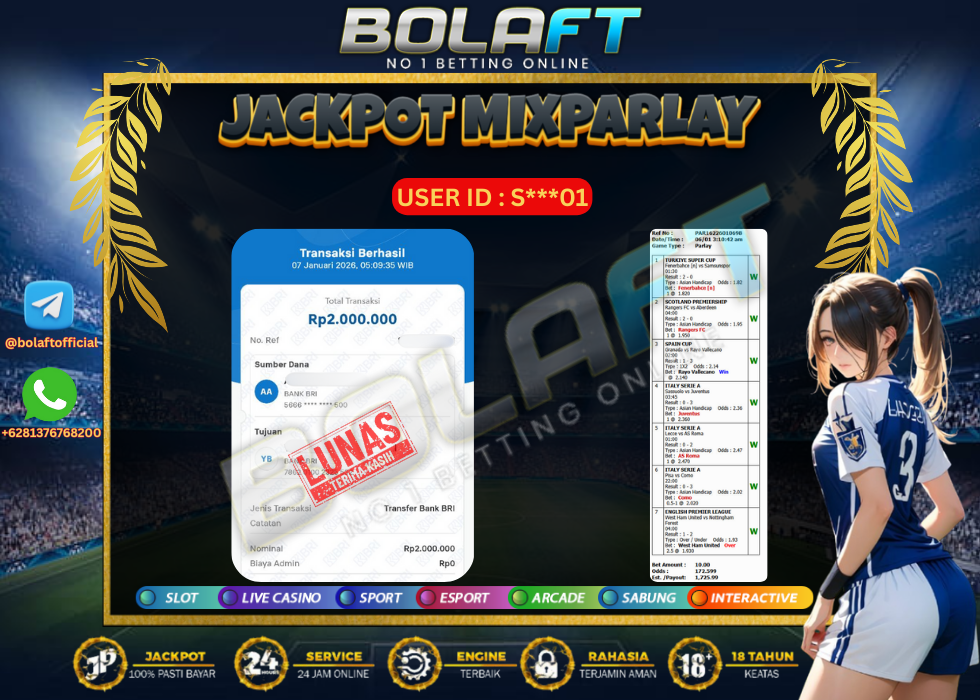 BOLAFT JACKPOT MIXPARLAY