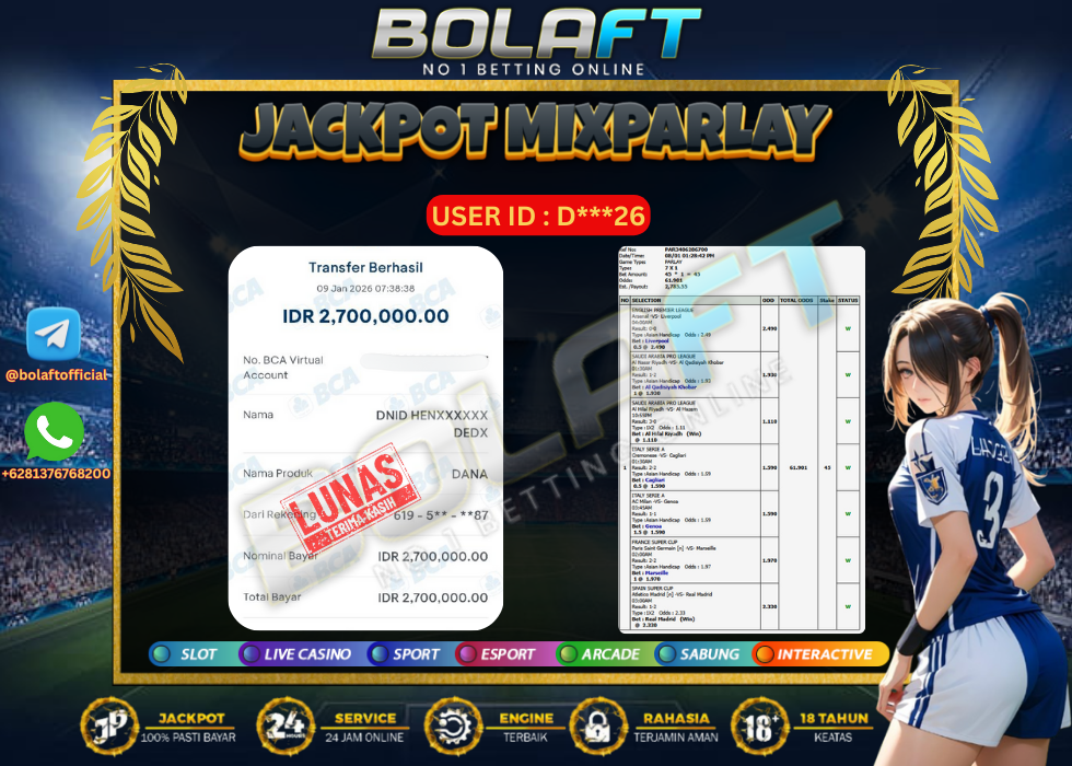BOLAFT JACKPOT MIXPARLAY