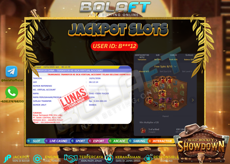 BOLAFT JACKPOT GAME SLOT
