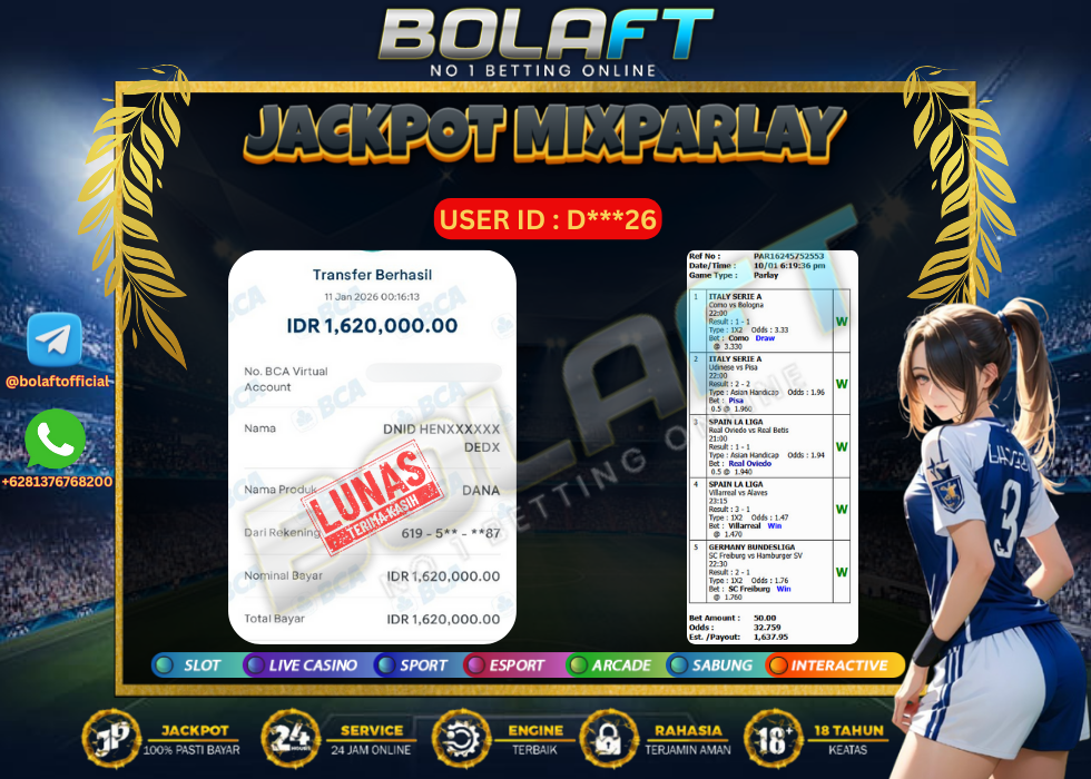 BOLAFT JACKPOT MIXPARLAY