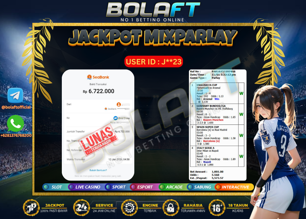 BOLAFT JACKPOT MIXPARLAY