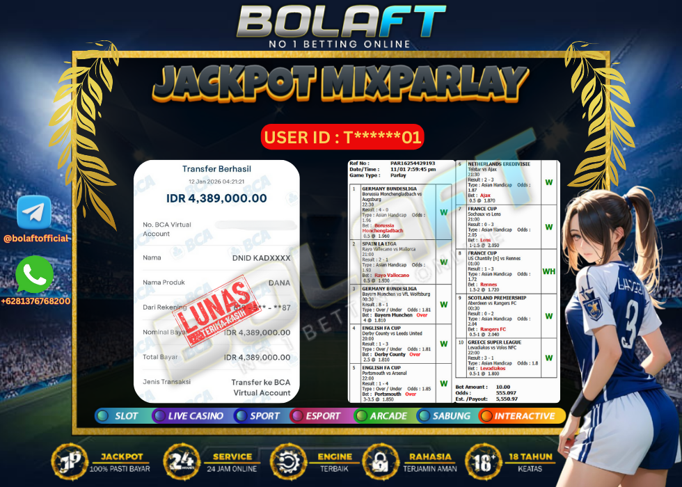 BOLAFT JACKPOT MIXPARLAY