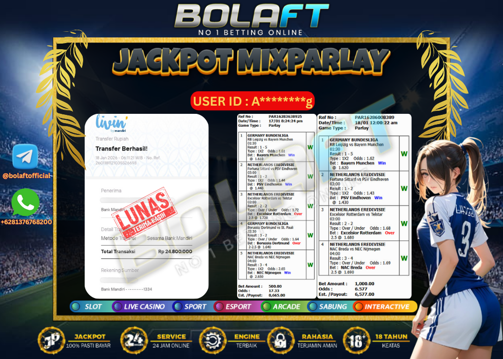 BOLAFT JACKPOT MIXPARLAY
