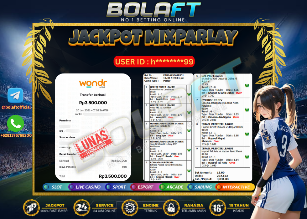 BOLAFT JACKPOT MIXPARLAY