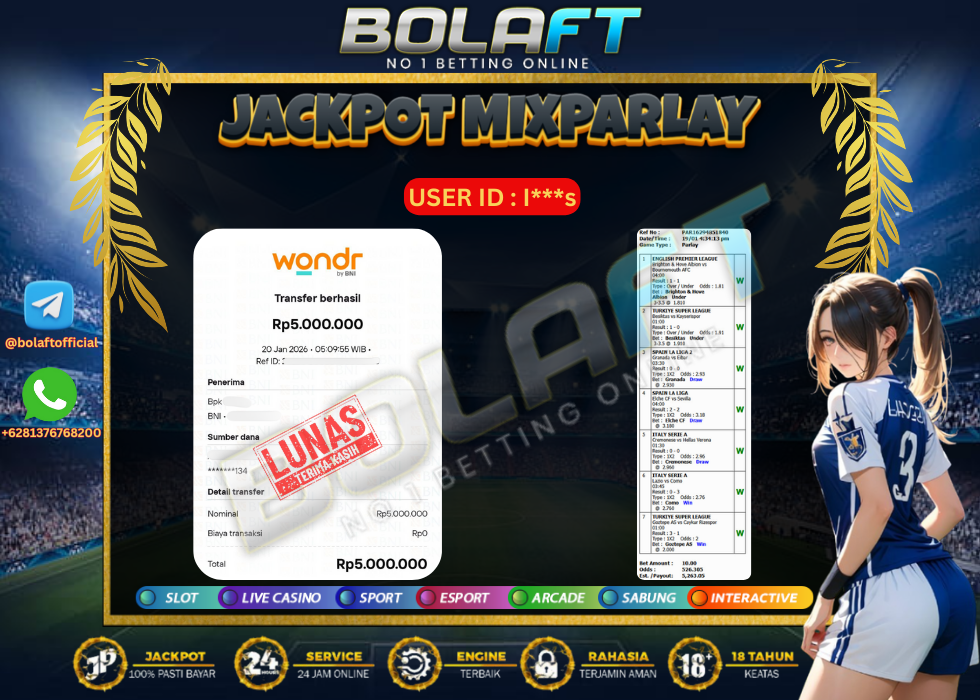 BOLAFT JACKPOT MIXPARLAY