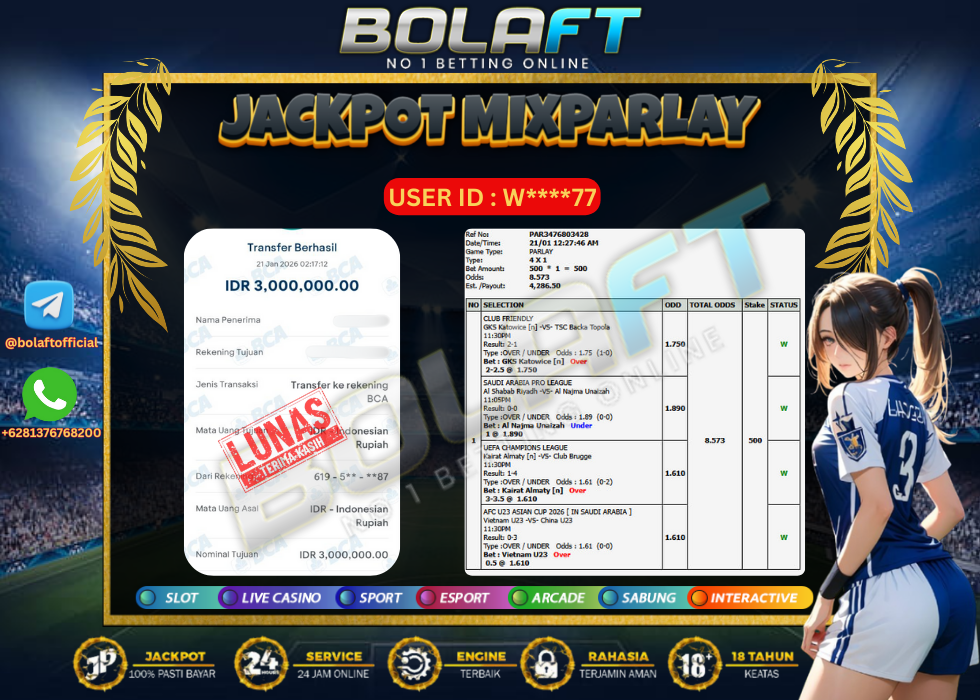 BOLAFT JACKPOT MIXPARLAY