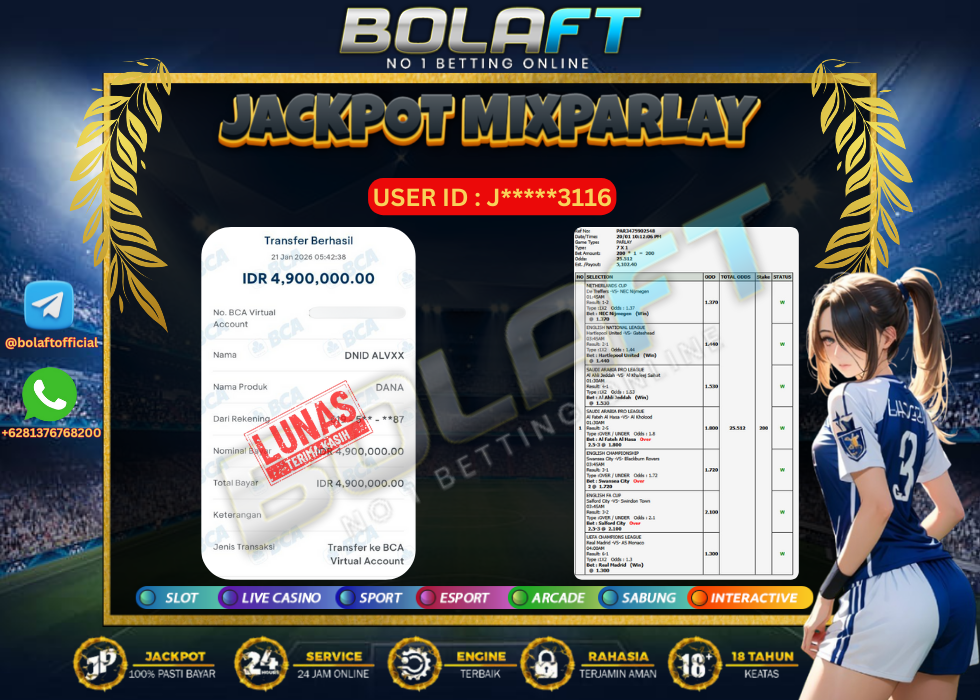 BOLAFT JACKPOT MIXPARLAY