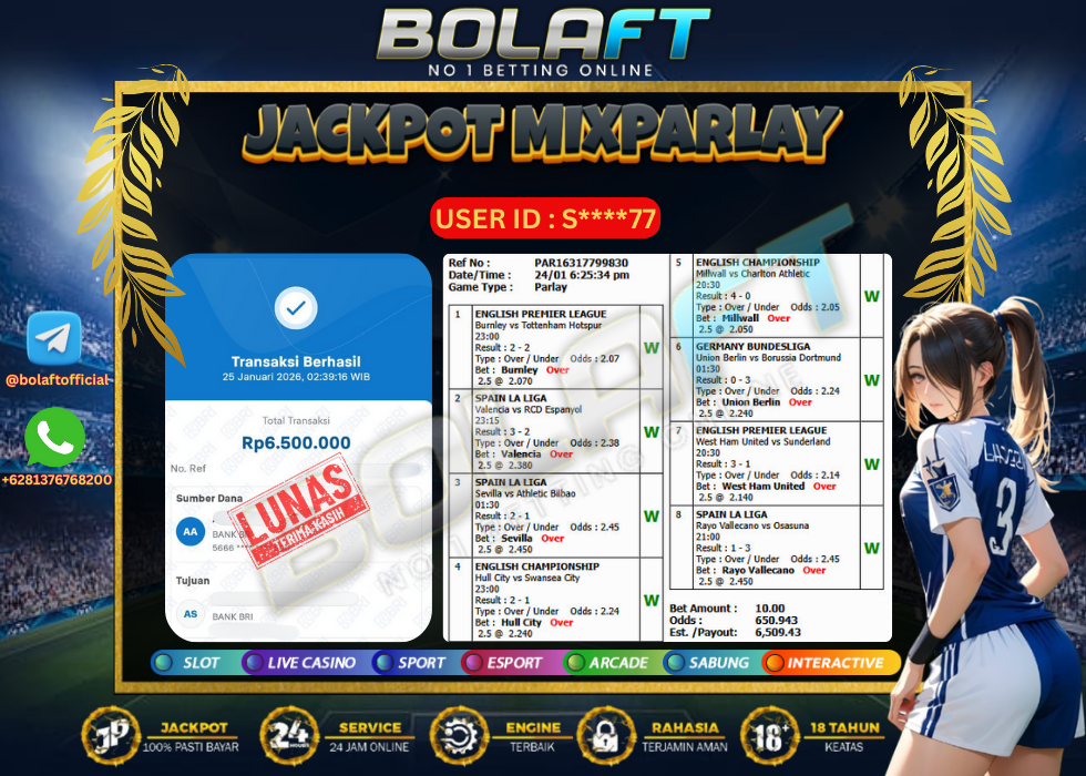 BOLAFT JACKPOT MIXPARLAY