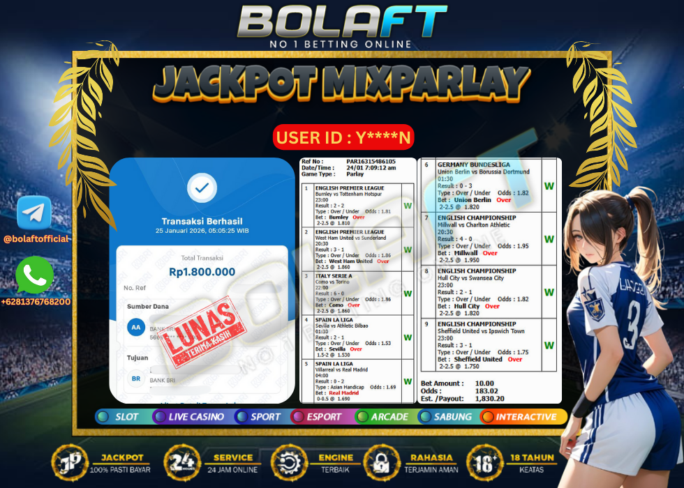 BOLAFT JACKPOT MIXPARLAY