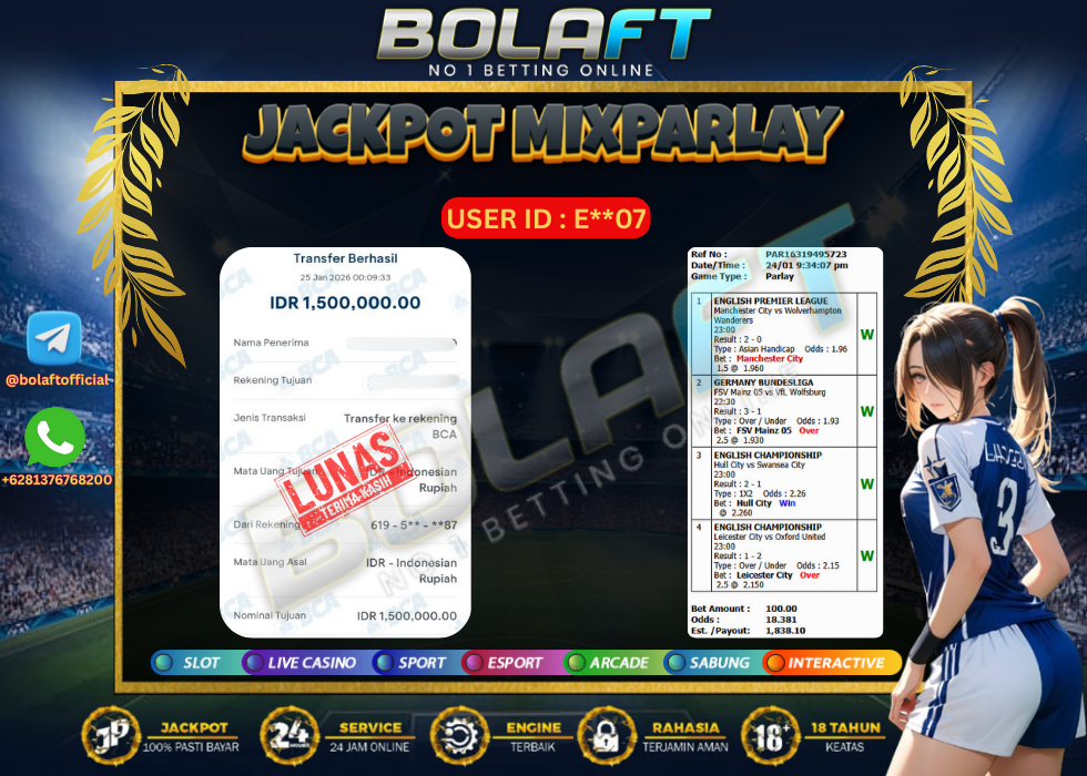 BOLAFT JACKPOT MIXPARLAY
