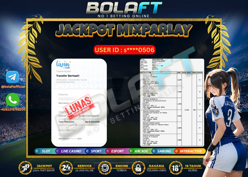 BOLAFT JACKPOT MIXPARLAY