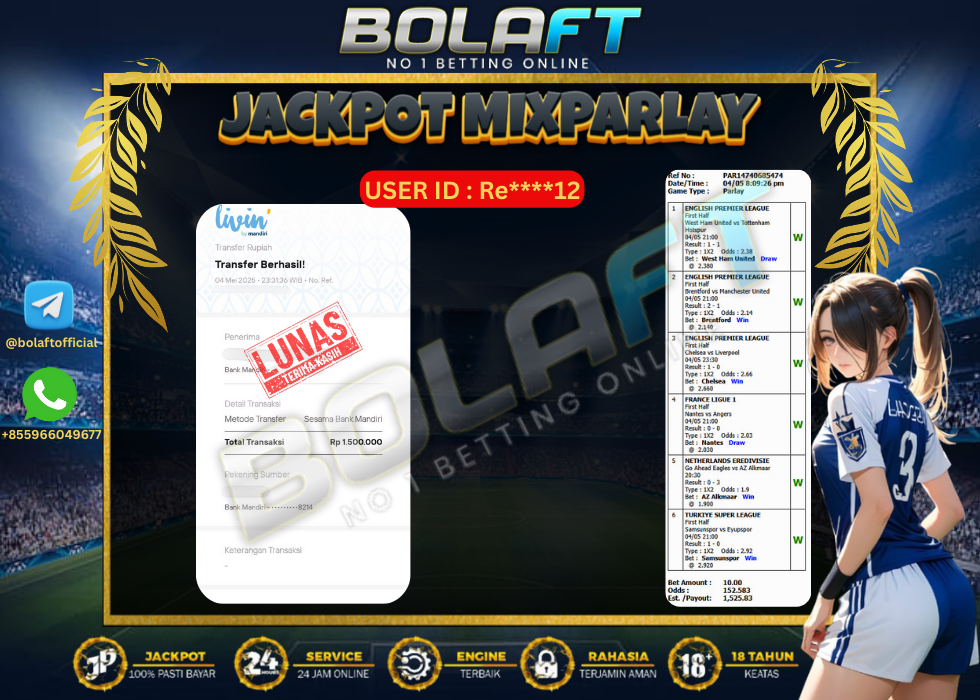 BOLAFT JACKPOT MIXPARLAY