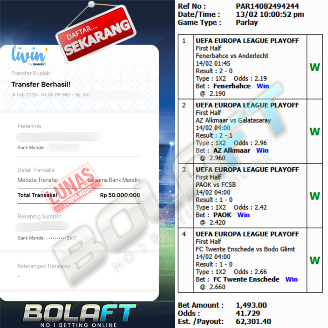 BOLAFT JACKPOT MIXPARLAY