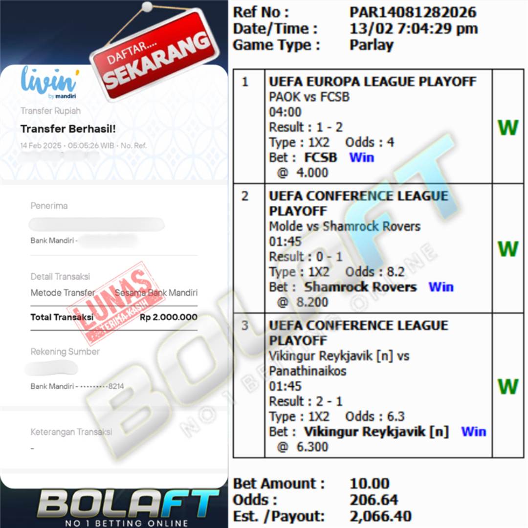 BOLAFT JACKPOT MIXPARLAY