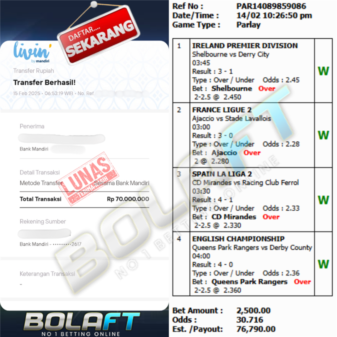 BOLAFT JACKPOT MIXPARLAY