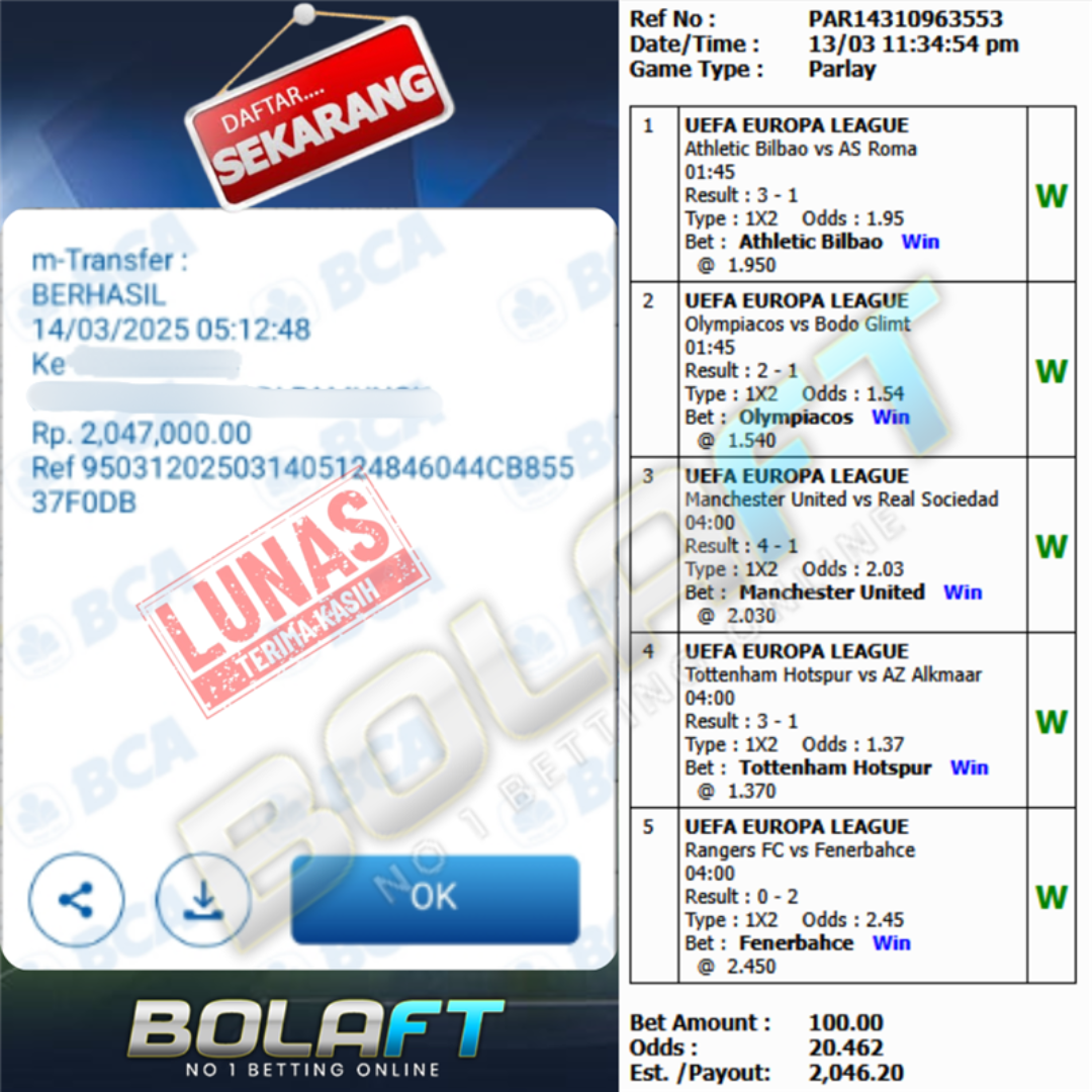 BOLAFT JACKPOT MIXPARLAY