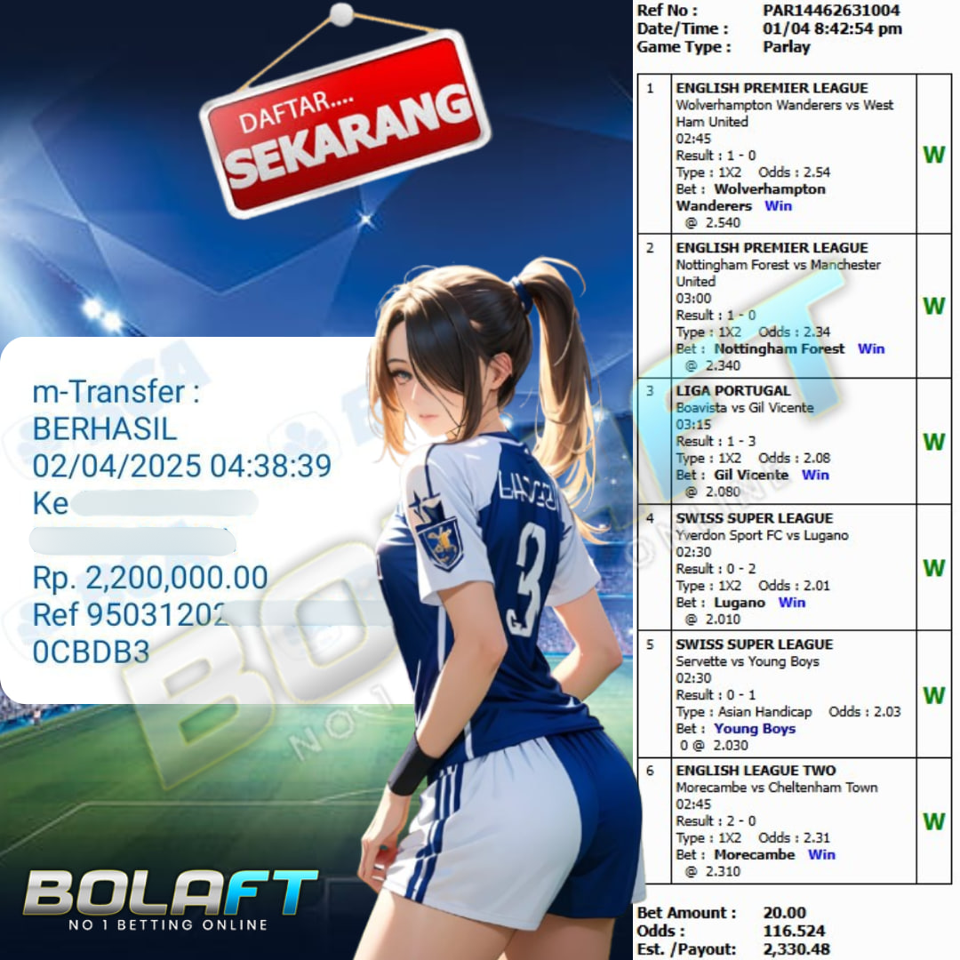 BOLAFT JACKPOT MIXPARLAY