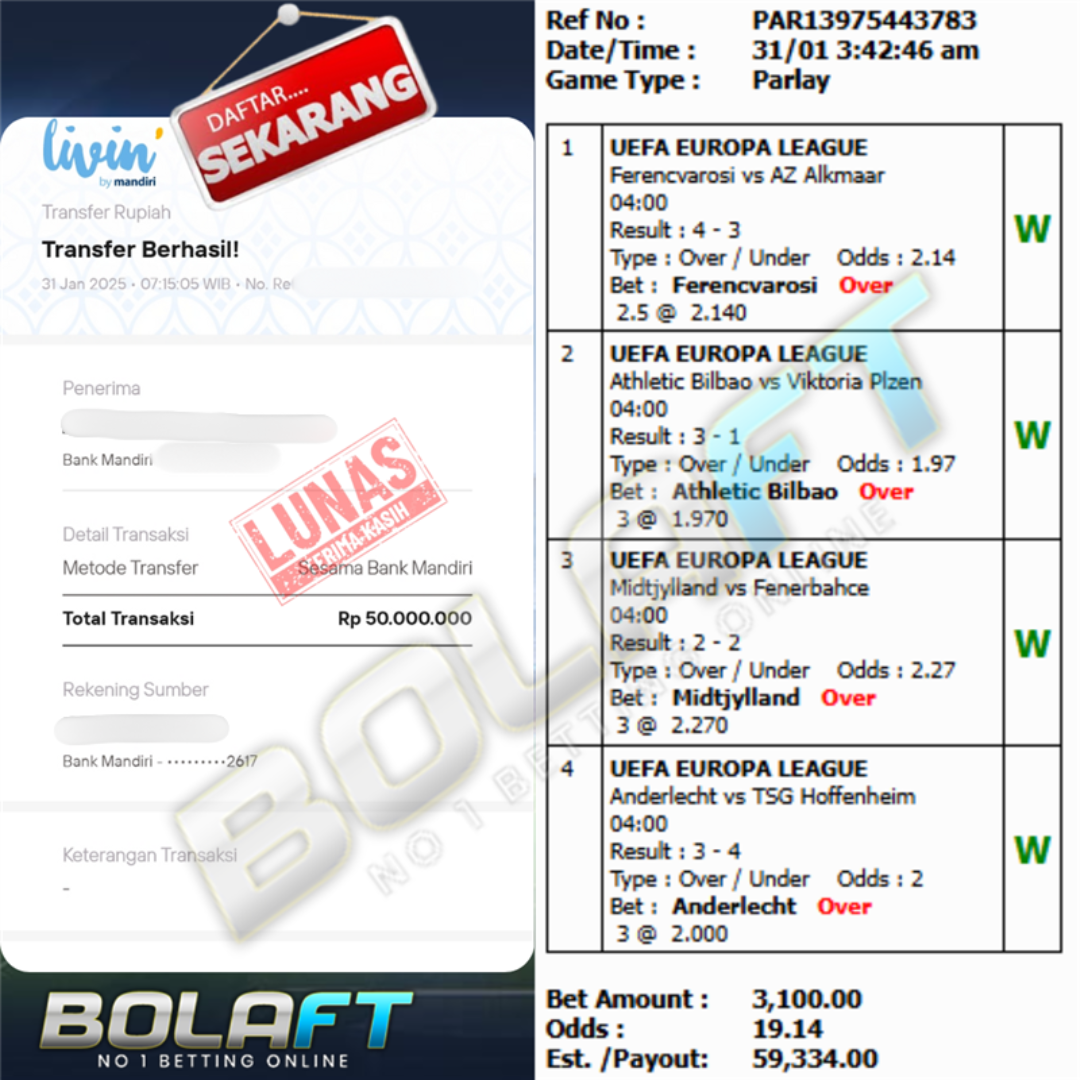 BOLAFT JACKPOT MIXPARLAY