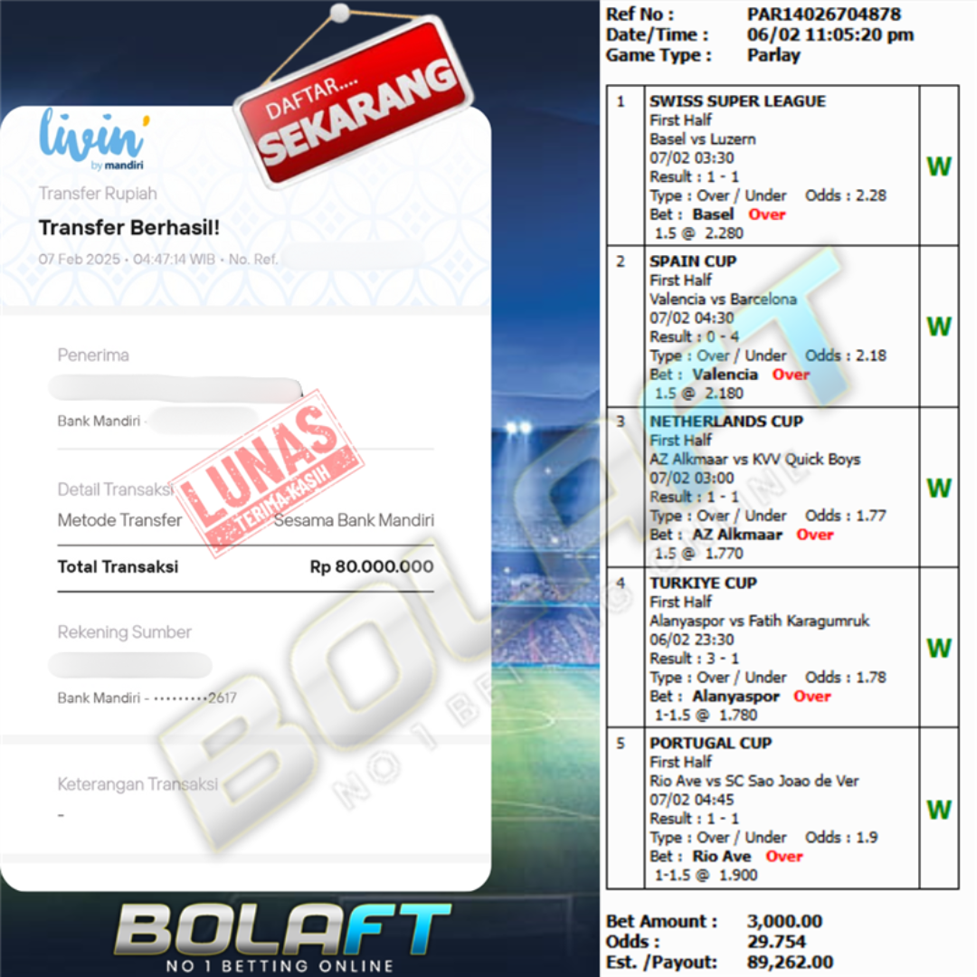 BOLAFT JACKPOT MIXPARLAY