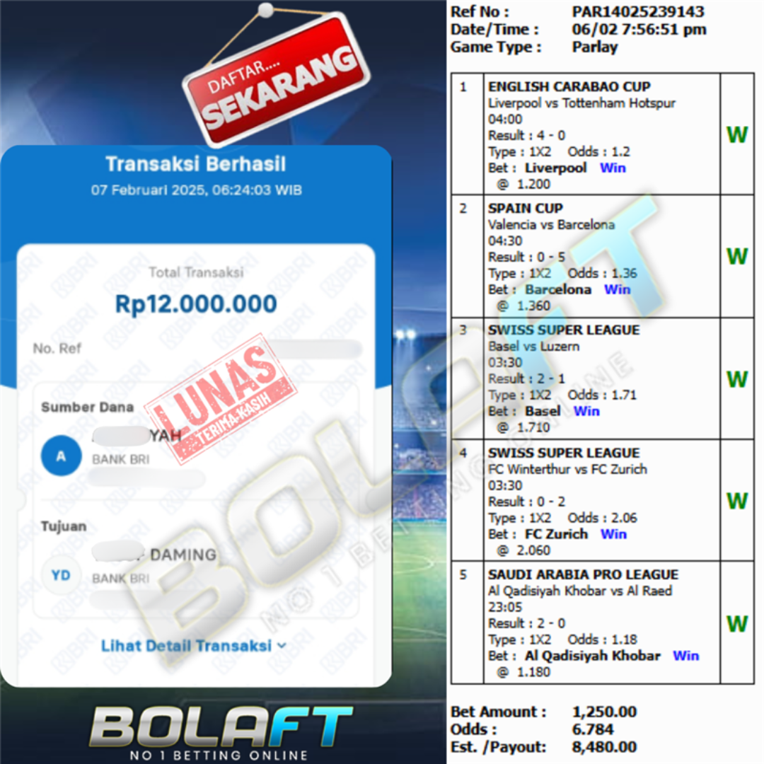 BOLAFT JACKPOT MIXPARLAY