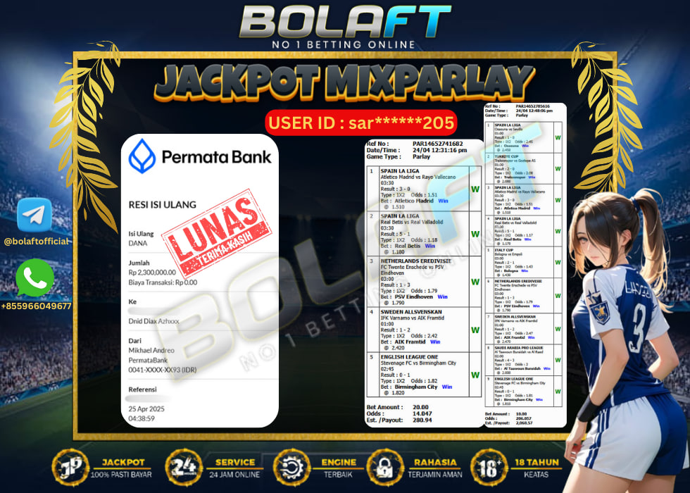 BOLAFT JACKPOT MIXPARLAY