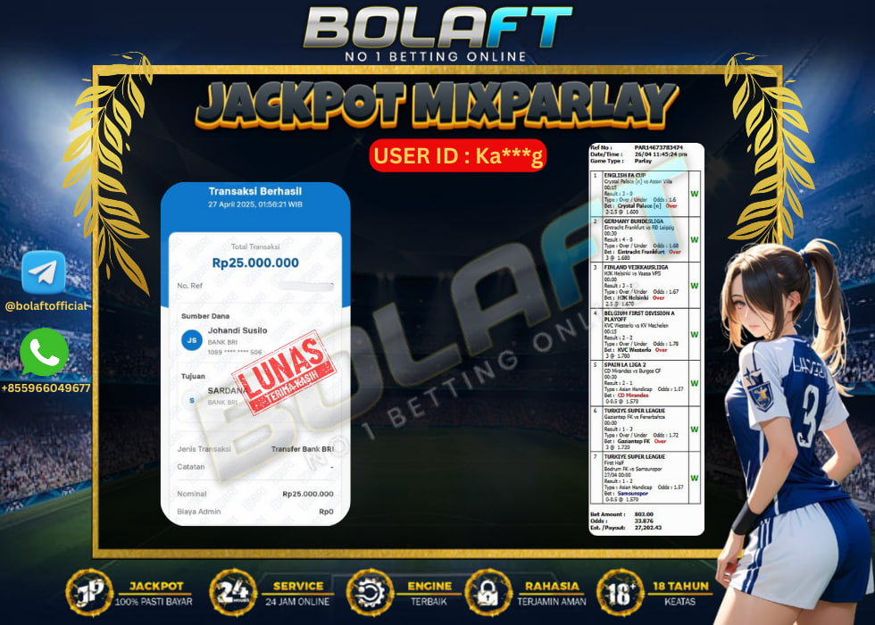 BOLAFT JACKPOT MIXPARLAY